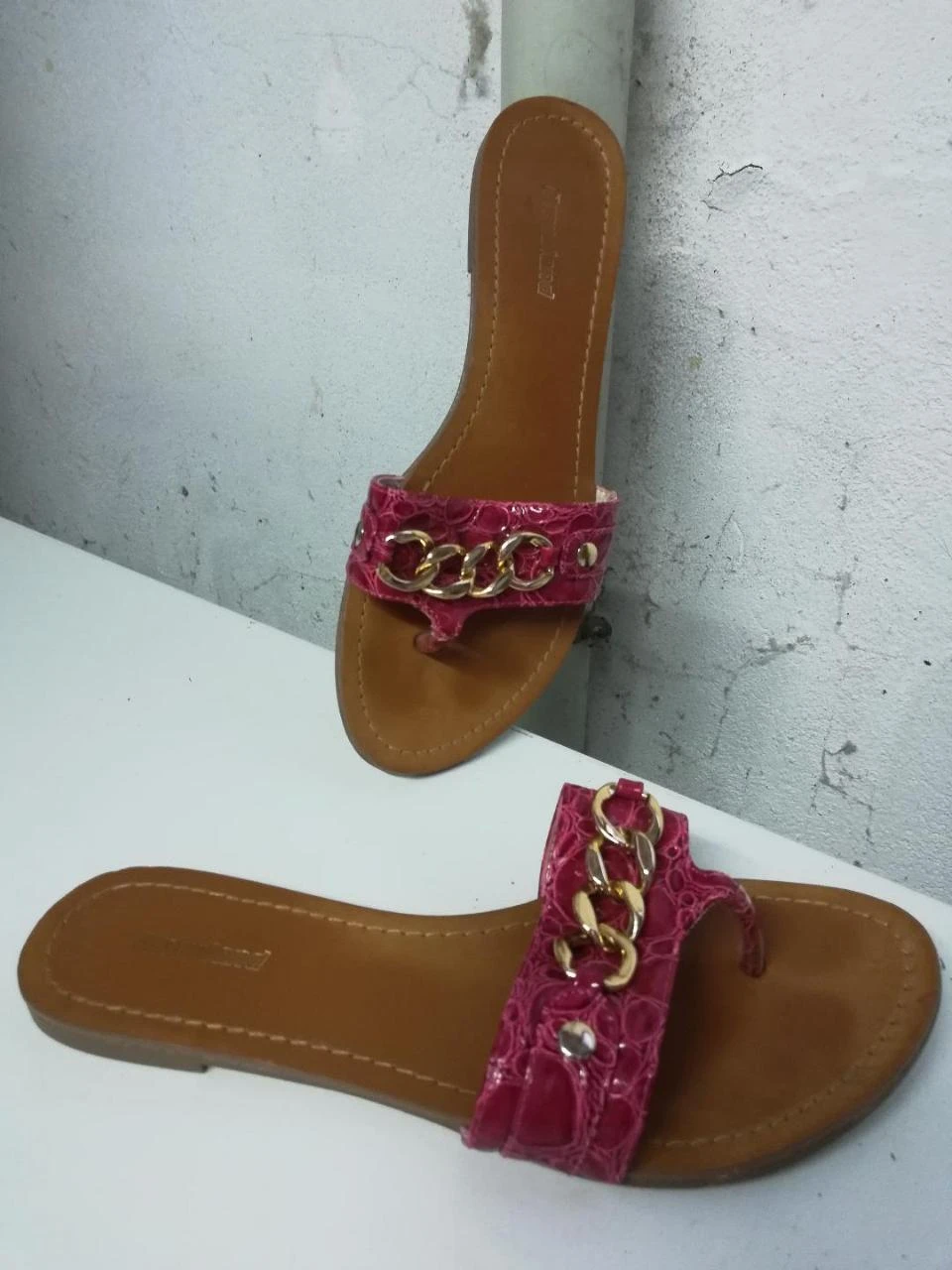 Fuchsia sandalen met ges maat 39 (interieure imperfecties) – photo 7